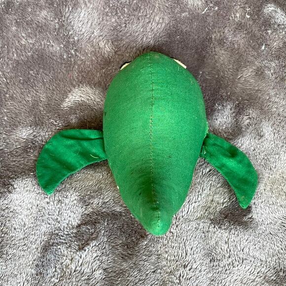 Lanakila Crafts Stuffed Whale Toy 6" Vtg 1970s Hawaii Souvenir Rare Imperfect - Picture 10 of 16
